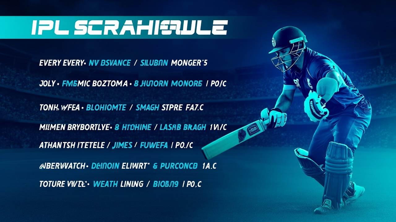 IPL 2026 schedule
